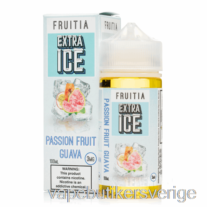 Vape Sverige Passionsfrukt Guava - Extra Is - Fruktia - 100ml 6mg